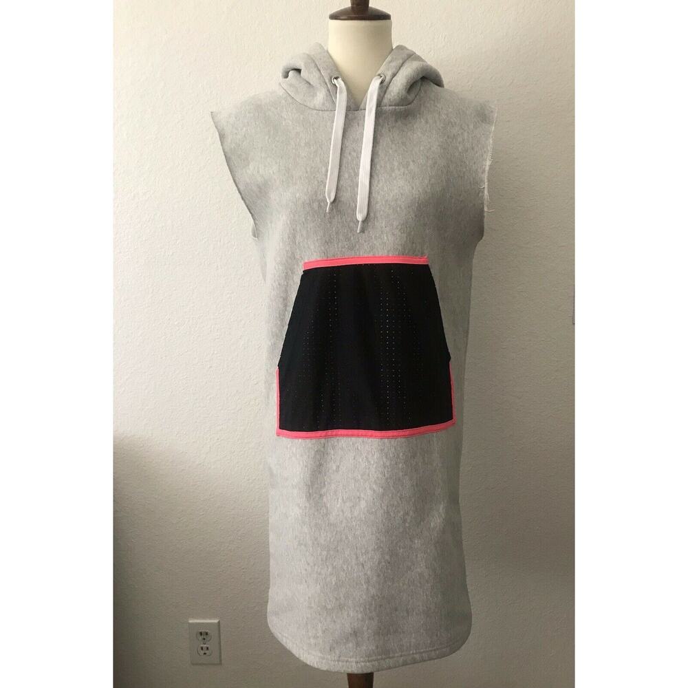 Tully Lou Drawstring Pullover Hoodie Sweatshirt Dress